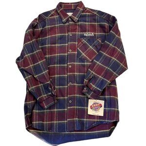 Vintage 90s e.n.u.f. Internationale Plaid Western Red, Blue Size Small NWT